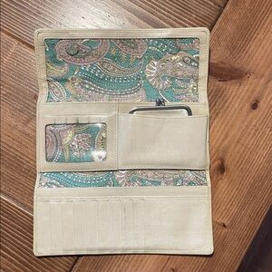 HOBO Trifold Paisley Wallet